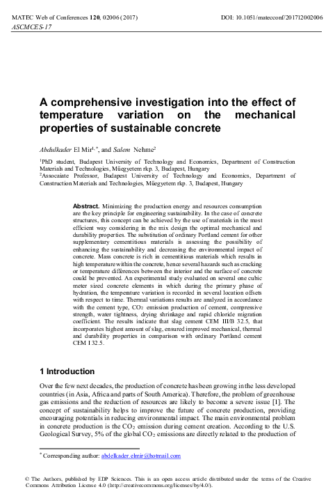 (PDF) A comprehensive investigation into the effect of temperature ...
