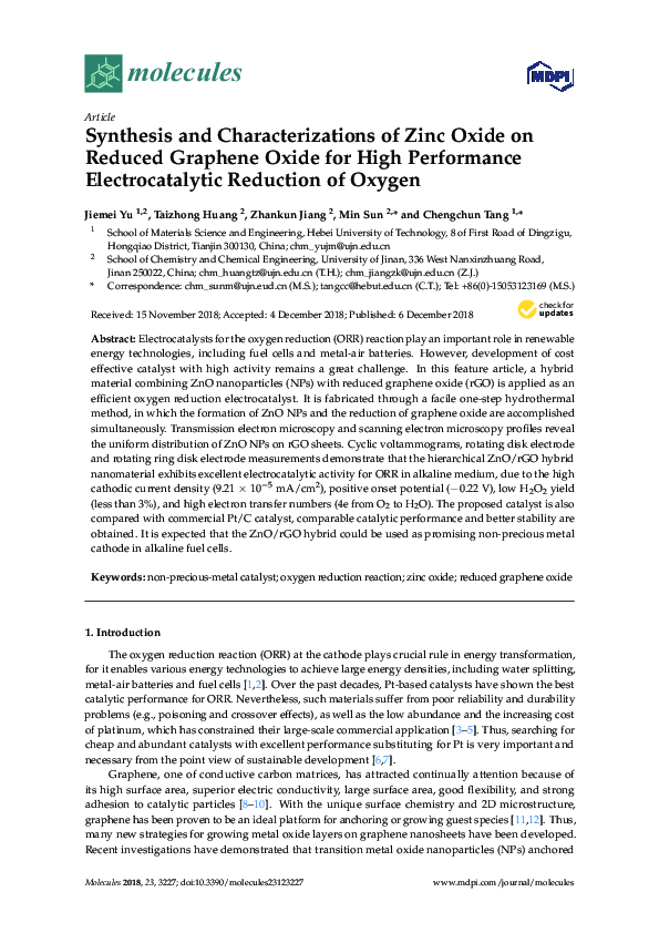 (PDF) Synthesis and Characterizations of Zinc Oxide Nanostructures