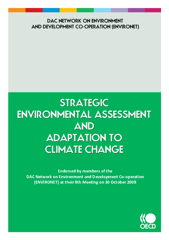 (PDF) Strategic Environmental Assessment and Adaptation to Climate Change