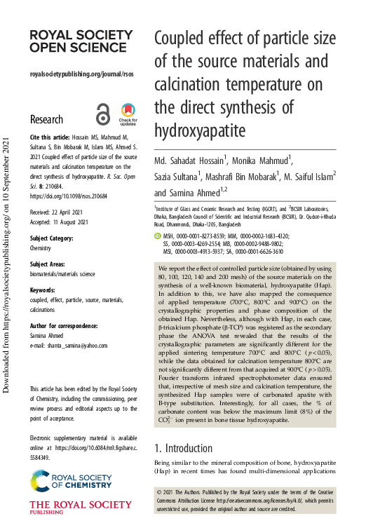 (PDF) Coupled effect of particle size of the source materials and ...