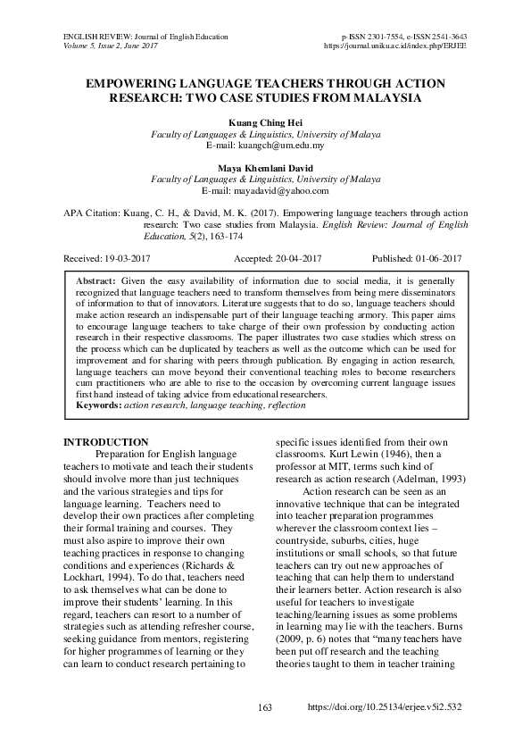 Classroom Action Research Research Papers Academia Edu