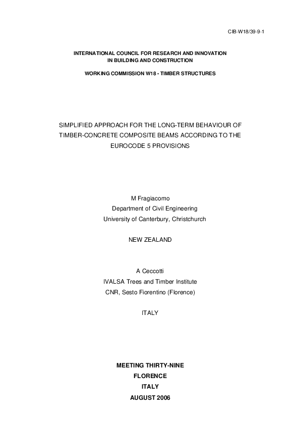 (PDF) Simplified approach for the long-term behaviour of timber ...