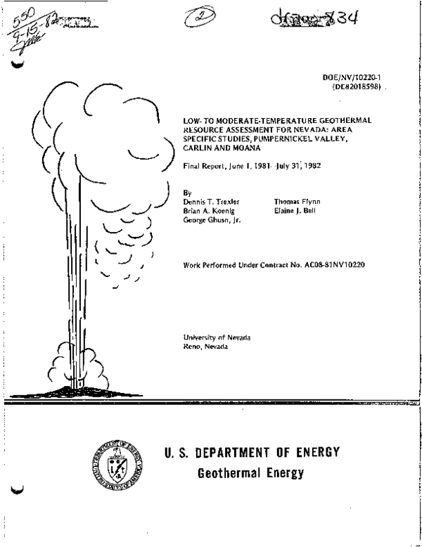 (PDF) Low to moderatetemperature geothermal resource assessment for