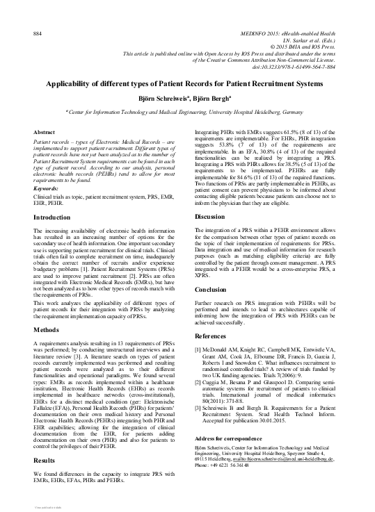 Types Of Patient Records
