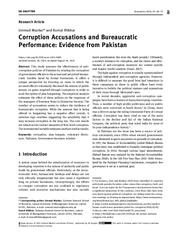 Report writing on corruption in pakistan ? picture