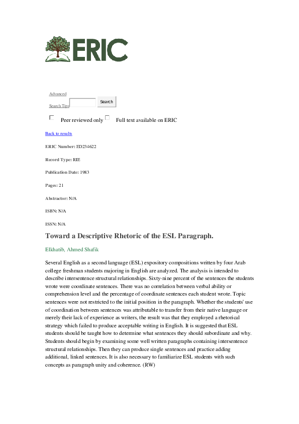 (PDF) Abstract of my ERIC document 