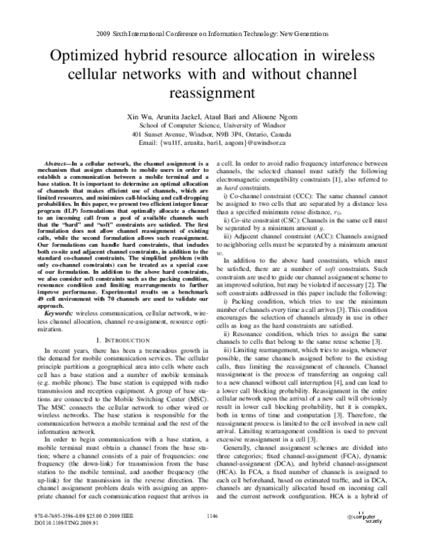 (PDF) Optimized Hybrid Resource Allocation in Wireless Cellular ...