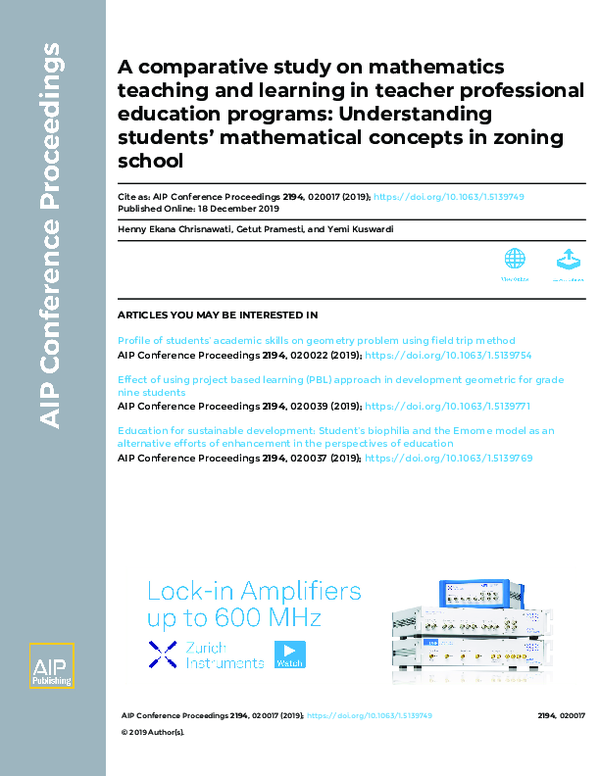 (PDF) A comparative study on mathematics teaching and learning in ...