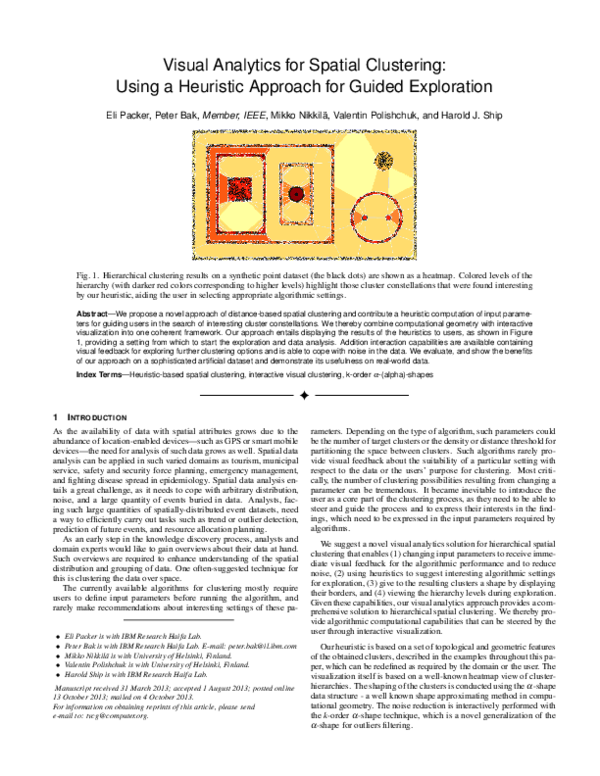 (PDF) Visual Analytics for Spatial Clustering: Using a Heuristic ...