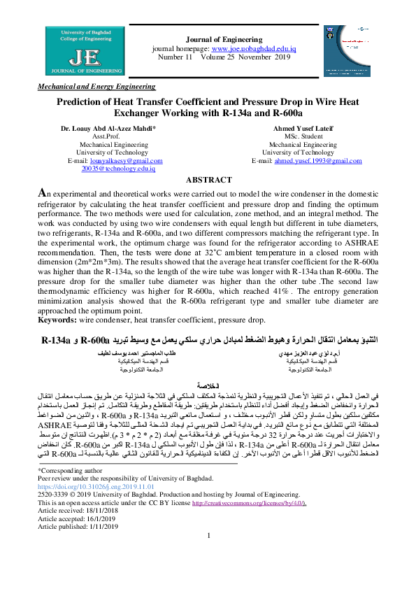 (PDF) Prediction of Heat Transfer Coefficient and Pressure Drop in Wire ...