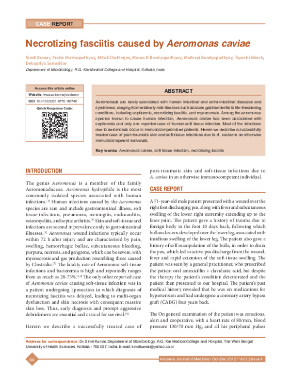 Fasciitis necrotising thesis picture