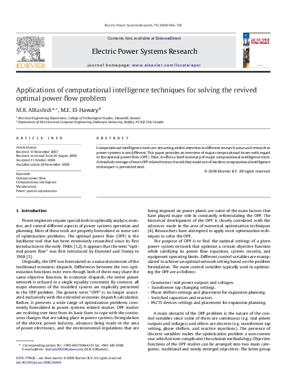 (PDF) Applications of computational intelligence techniques for solving ...
