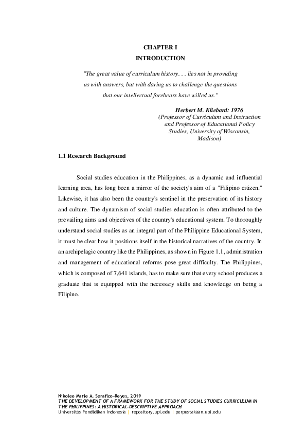 (PDF) THE DEVELOPMENT OF A FRAMEWORK FOR THE STUDY OF SOCIAL STUDIES