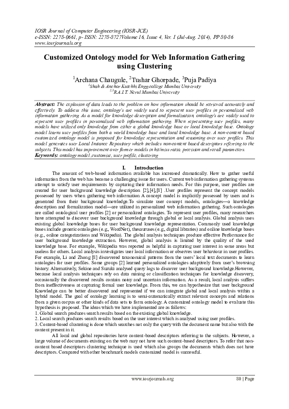 (PDF) Customized Ontology model for Web Information Gathering using ...