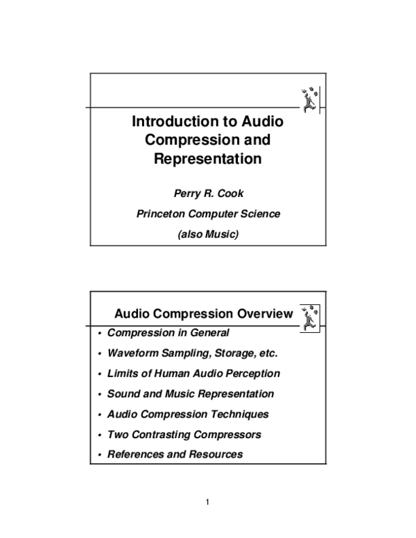 (PDF) Introduction to Audio Compression and Representation