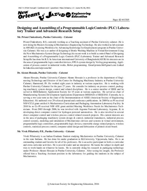 (PDF) Designing and Assembling of a Programmable LogicControls (PLC ...
