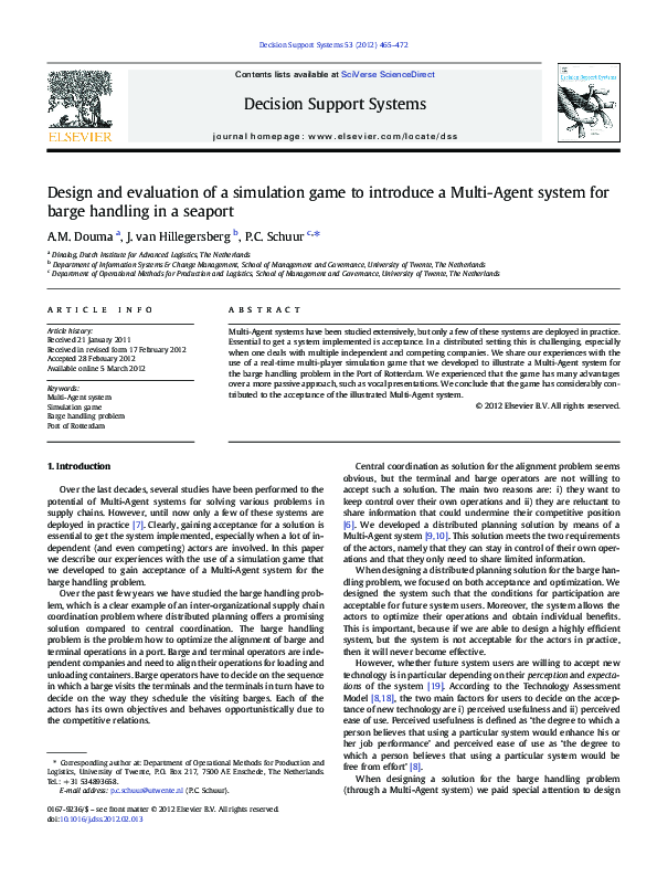 (PDF) Design and evaluation of a simulation game to introduce a Multi ...