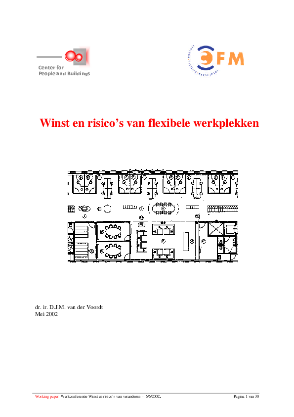 (PDF) Winst en risico's van flexibele werkplekken