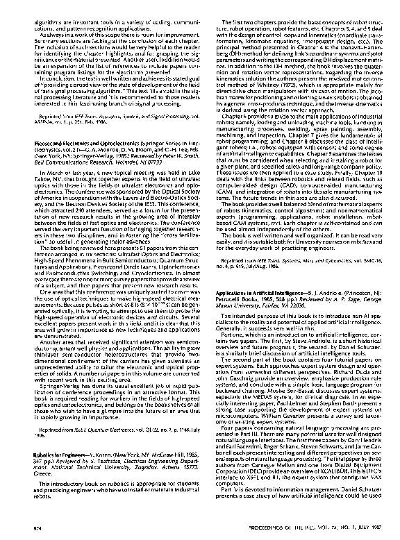 (PDF) Robotics for engineers Y. Koren Academia.edu