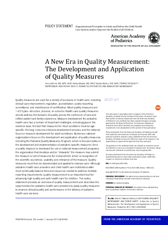(PDF) A New Era in Quality Measurement: The Development and Application ...