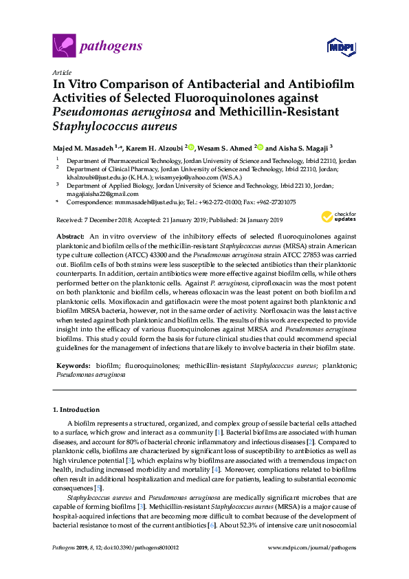 (PDF) In Vitro Comparison of Antibacterial and Antibiofilm Activities ...