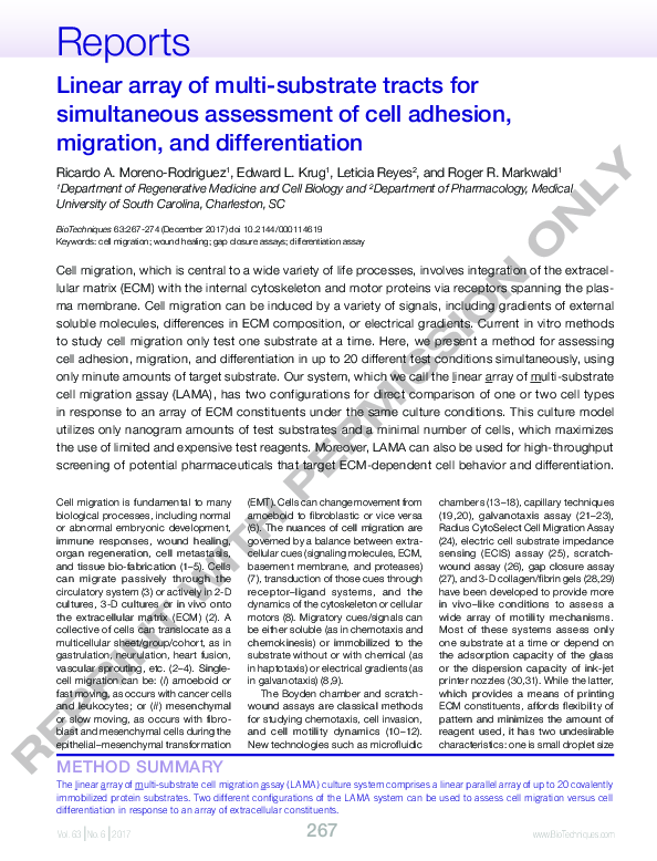 (PDF) Linear array of multi-substrate tracts for simultaneous ...