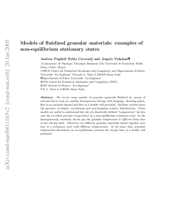 On The Equations Of Fully Fluidized Granular Materials – XXJVW