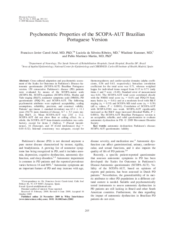 (PDF) Psychometric properties of the SCOPA-AUT Brazilian Portuguese version