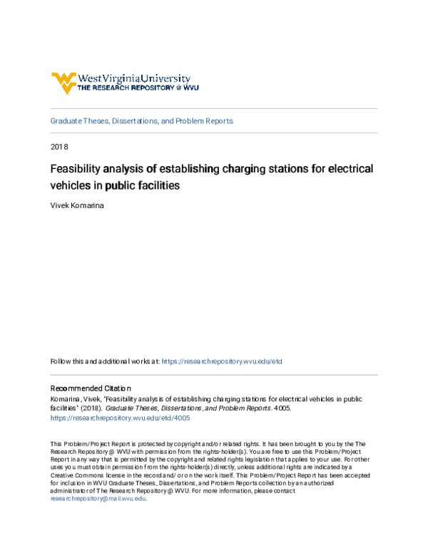 (PDF) Feasibility analysis of establishing charging stations for ...