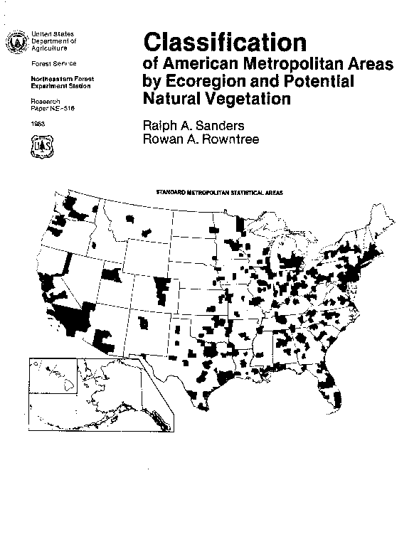 (PDF) Classification of American metropolitan areas by ecoregion and ...