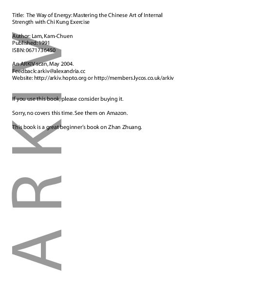 (PDF) Lam, Kam Chuen - The Way of Energy (qigong, ARKIV)