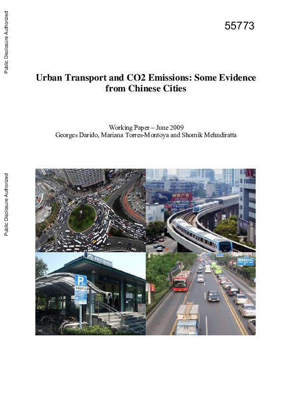 (PDF) Urban transport and CO 2 emissions: some evidence from Chinese cities