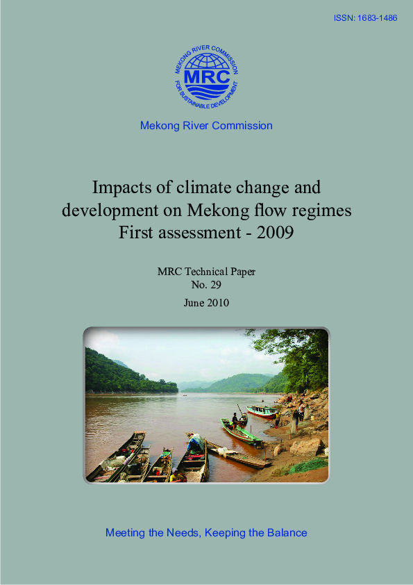(PDF) Climate Change and Mekong River Flow Impact