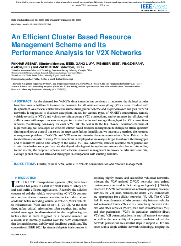 (PDF) An Efficient Cluster Based Resource Management Scheme and Its ...