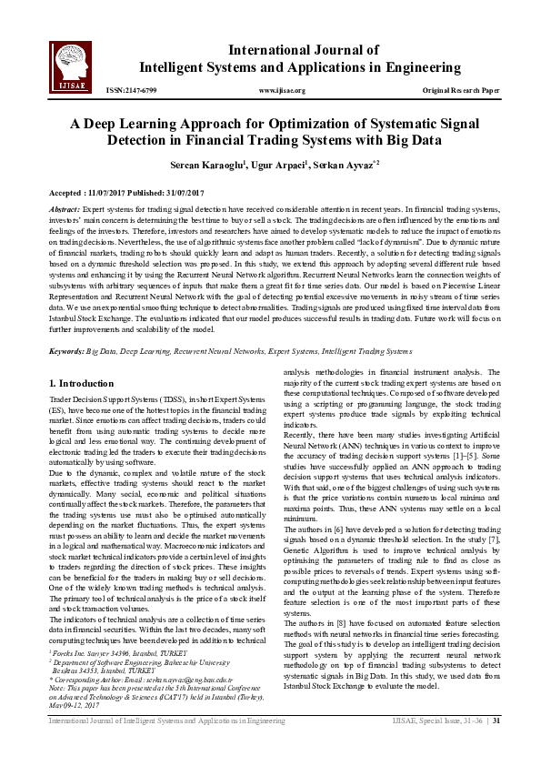 (PDF) A Deep Learning Approach for Optimization of Systematic Signal ...