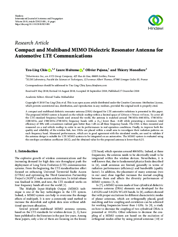 (PDF) Compact and Multiband MIMO Dielectric Resonator Antenna for ...