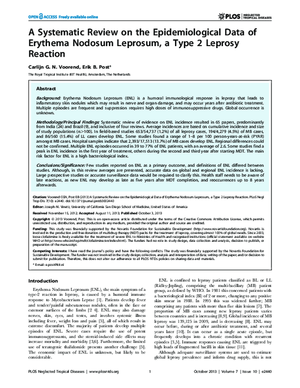 (PDF) A Systematic Review on the Epidemiological Data of Erythema ...