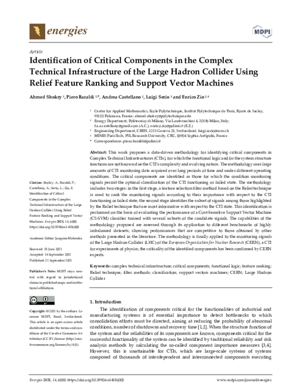 (PDF) Identification of Critical Components in the Complex Technical ...
