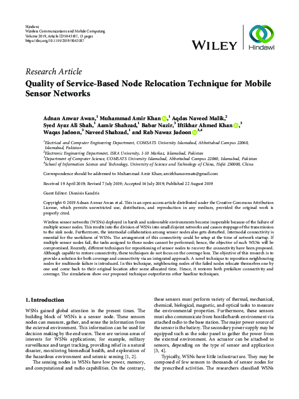(PDF) Quality of Service-Based Node Relocation Technique for Mobile ...