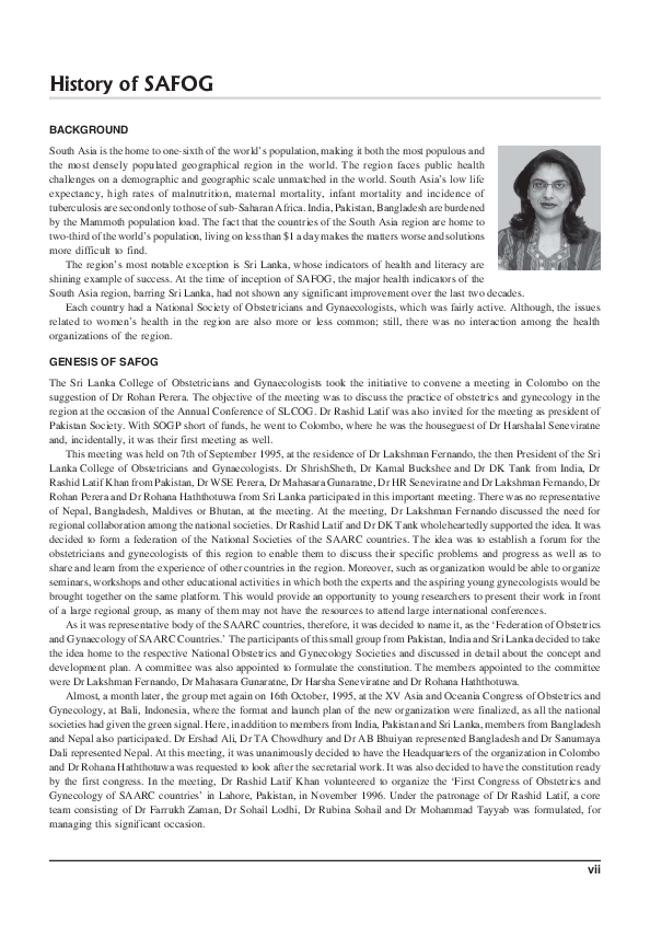 (PDF) History of SAFOG | Rubina Sohail - Academia.edu