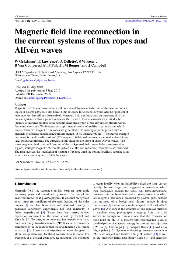 (PDF) Magnetic field line reconnection in the current systems of flux ...