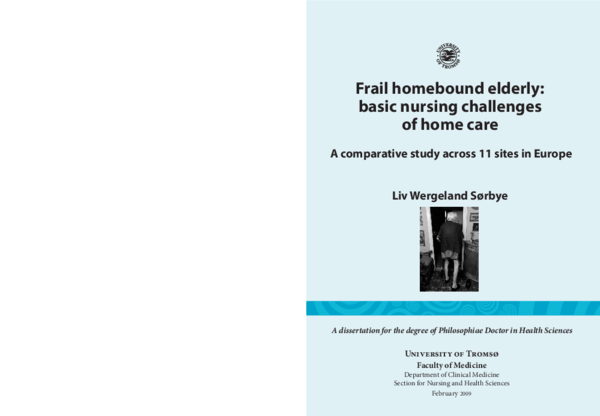 (PDF) Frail homebound elderly: basic nursing challenges of home care ...