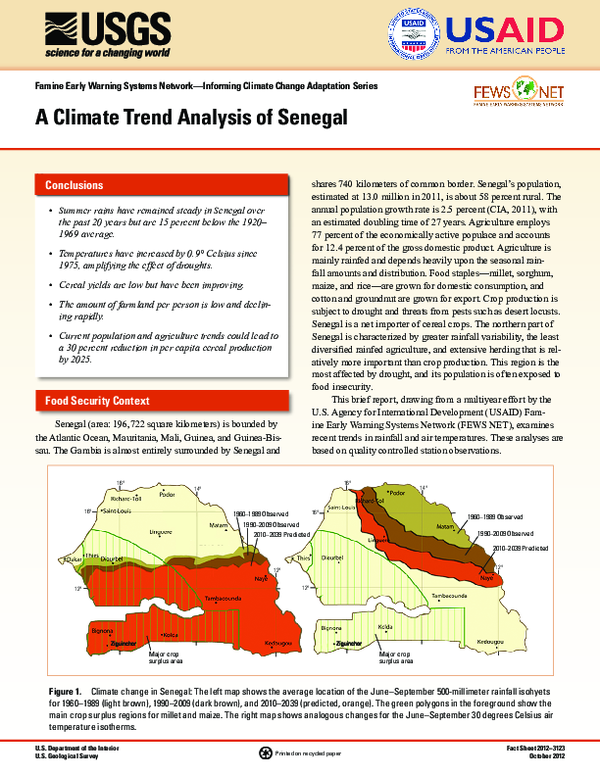 (PDF) A climate trend analysis of Senegal