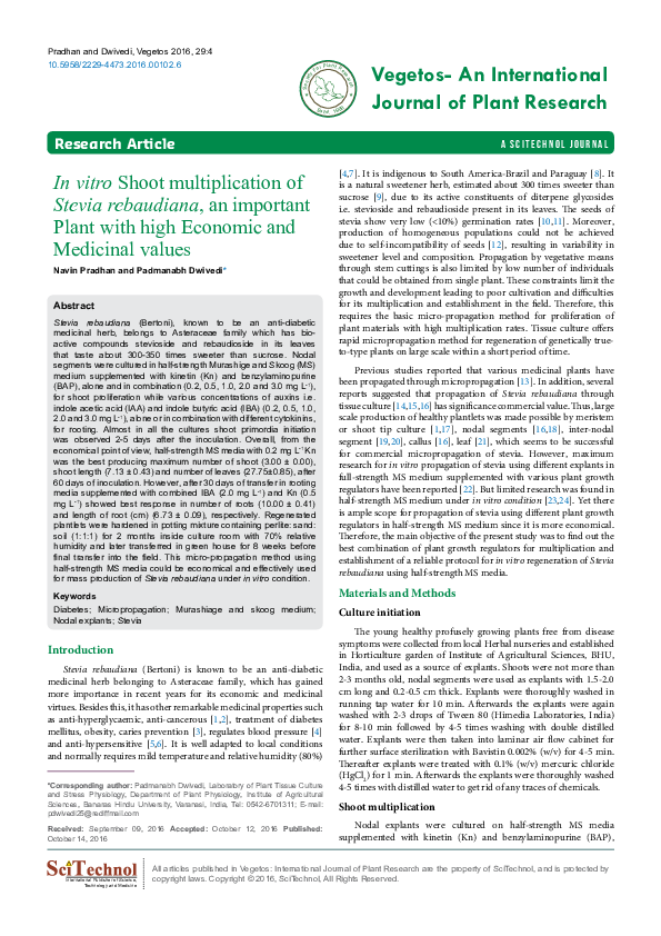  pdf vegetos an international journal of plant research