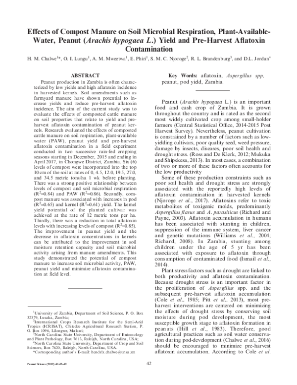 (PDF) Effects of Compost Manure on Soil Microbial Respiration, Plant ...