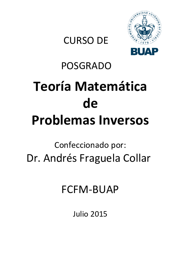 (PDF) Curso de problemas inversos