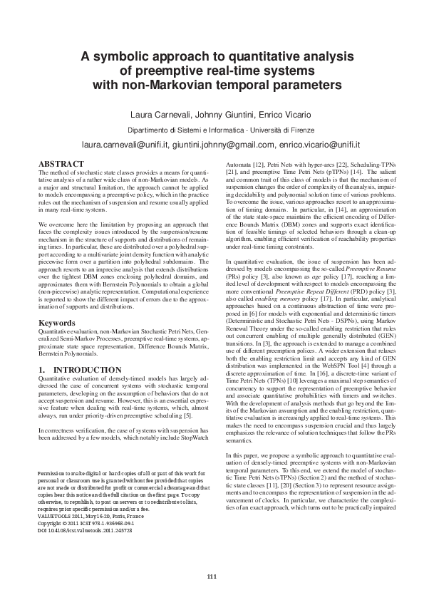 (PDF) A symbolic approach to quantitative analysis of preemptive real ...