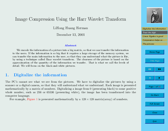 (PDF) Image Compression Using Wavelet Transform