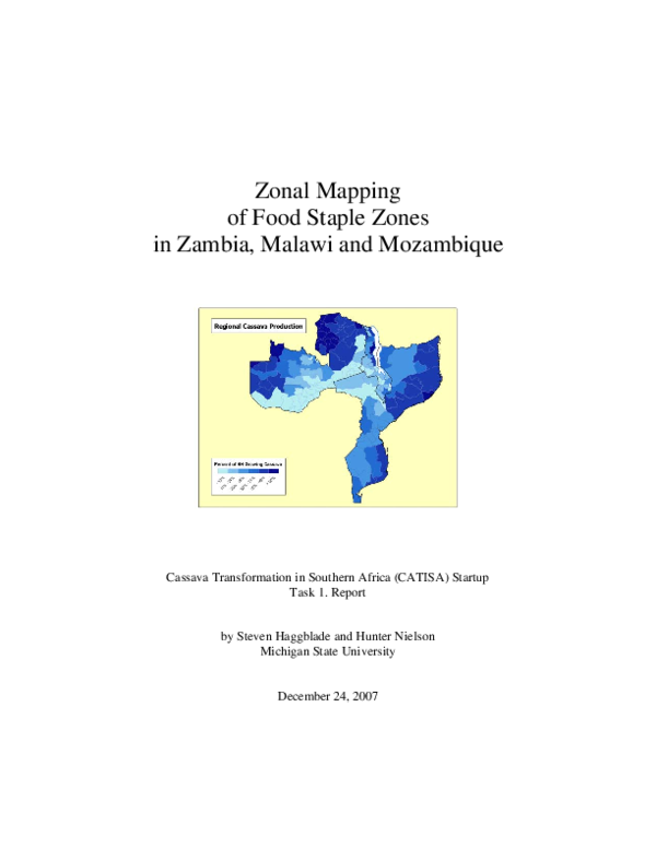 (PDF) Zonal Mapping of Food Staple Zones in Zambia, Malawi and Mozambique