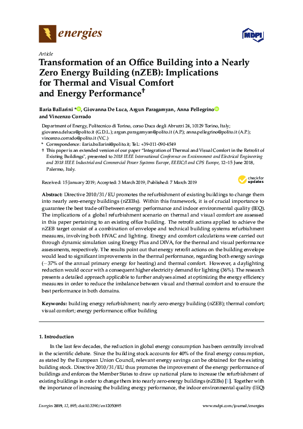 (PDF) Transformation of an Office Building into a Nearly Zero Energy ...
